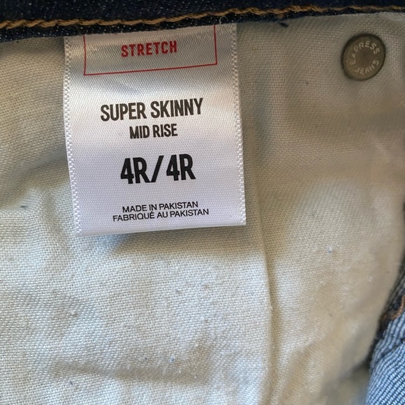 Express Super Skinny mid-rise jeans - Picture 4 of 5